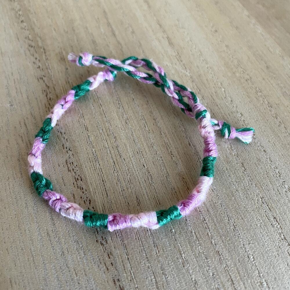 Beatriz Bracelet, anklet, trendy, comfortable, tie, embroidery thread, woven, gi